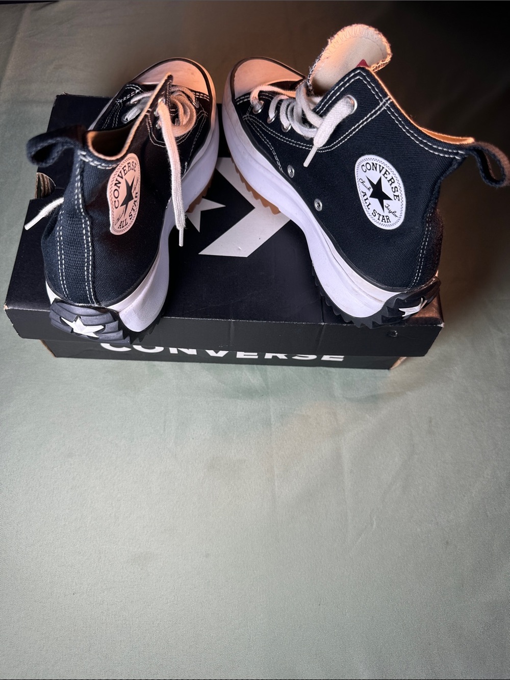 Converse Kids Black & White Platform Chuck Taylor Sneakers
